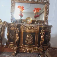 اینه کنسول انتیک سلطنتی راش  کلکسیونی کار دست