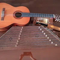 فروش سنتور و گیتار با قیمت عالی به علت مهاجرت|سازهای سنتی|اراک, |دیوار