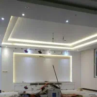 کناف کاری وترمووال. لاین نوری ماربل شیت و نقاشی|خدمات پیشه و مهارت|تبریز, |دیوار