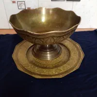 ظروف مسی و برنجی قدیمی کاسه و سینی