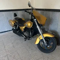 موتور هارلی شهاب در سه رنگ طلایی آبی مشکی صفر