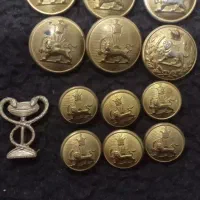 دکمه لباس سربازی زمان پهلوی|کلکسیون اشیاء عتیقه|کرمانشاه, |دیوار