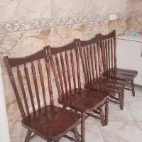 صندلی تگزاسی برند طالقانی مارکدار ۲مدل آنتیک قدیمی|میز و صندلی غذاخوری|تهران, جیحون|دیوار