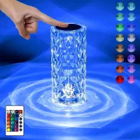 چراغ خواب شارژی ریموت دار در هفت رنگ|چراغ خواب و آباژور|مهاباد (آذربایجان غربی), |دیوار