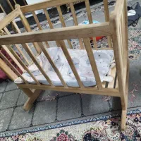 تخت گهواره ای چوب گردو اصل