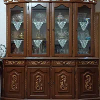 بوفه چهار در، چوب گردو، بسیار تمیز