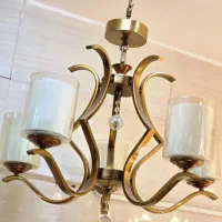 ۴ عدد لوستر ۴ شاخه قلبی فلز