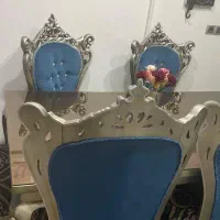 مبل سلطنتی ۹ نفره به همراه میز ناهار خوری ۶ نفره|مبلمان خانگی و میز عسلی|ایذه, |دیوار