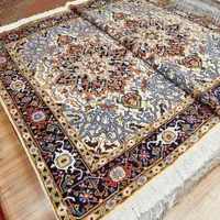 جفت قالیچه دستباف زمینه روشن هریس|فرش|تهران, اکباتان|دیوار