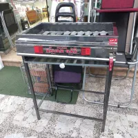 کباب پز ایستاده آماده استفاده با گاز شهری نو