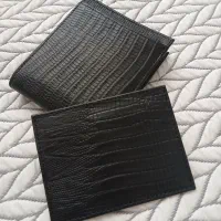 کیف پول جیبی و جاکارتی چرم لیزارد
