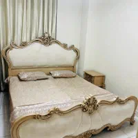 تخت خواب دونفره چوب راش|تخت و سرویس خواب|ری, دیلمان|دیوار