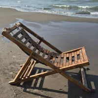 صندلی ساحلی چوبی