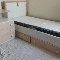تخت خواب دونفره باکس دار و سرویس خواب دخترانه درحد