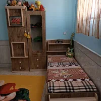 تخت وکمد نوجوان|تخت و سرویس خواب|کاشان, ولیعصر|دیوار