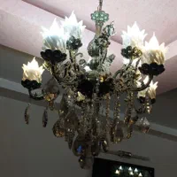 لوستر برنجی|لوستر و چراغ آویز|قزوین, |دیوار