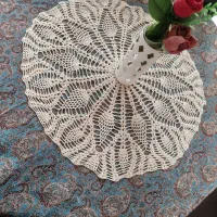 رومیزی ابریشم|پرده، رانر، رومیزی|قم, سنگ بند|دیوار