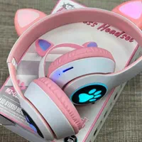 هدفون گربه ای چراغدار جنس درجه یک|لوازم جانبی موبایل و تبلت|زنجان, |دیوار