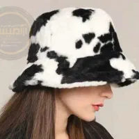 کلاه باکت زمستانی تدی طرح گاوی زنانه و دخترانه|لباس|تهران, باغ فیض|دیوار