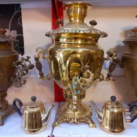 جشنواره یلدای سماورذغالی برنزفروشگاه آنتیک برنجیان|سماور، چای‌ساز، قهوه‌ساز|ارومیه, |دیوار