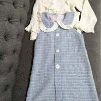 پیراهن دوتکه  لی دخترانه