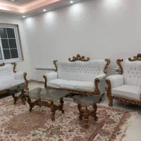 مبل سلطنتی ۹ نفره و میز نهار خوری ۴ نفره رز