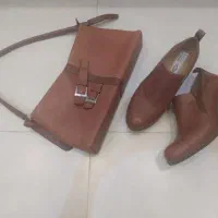 کیف و کفش ست چرم اصل