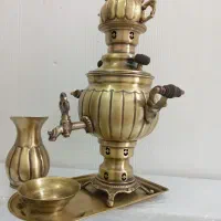 سماور ذغالی همراه سرویس