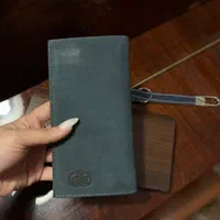 ست کمربند و کیف پول چرم اصل