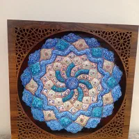 ظرف مینا کاری با قاب