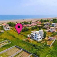 زمین ساحلی قوارهای اول دریا/چشم انداز ساحل آبی خزر|فروش زمین و ملک کلنگی|رشت, استادسرا|دیوار