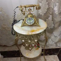 میز برنز  و تلفن برنزی سالم و نو|میز تلفن|قم, بنیاد|دیوار