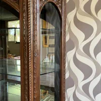 ویترین منبت چوبی|بوفه، ویترین، کنسول|اصفهان, فرهنگیان|دیوار