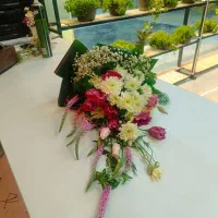 دسته گل  سبد گل ماشین عروس و گل آرایی باغ تالار|گل و گیاه طبیعی|گلبهار, شهر جدید گلبهار|دیوار
