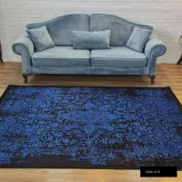 فرشینه دکوراتیو نئوکلاسیک تم آبی (8طرح) - ۸۰×۱۵۰