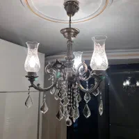 لوستر برنجی سه شاخه