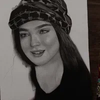 ماکت طراحی چهره سیاهقلم