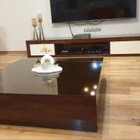 ست میز تلویزیون همراه میز دکور و میز جلومبلی