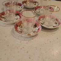 شیرینی خوری گل برجسته ، استکان نعلبکی لب طلایی|ظروف سرو و پذیرایی|تهران, شهرک آزمایش|دیوار