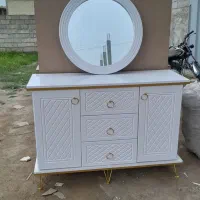 میز آرایش ۵ کشو و آینه کنسول وکیوم|جاکفشی، کمد، دراور|گنبد کاووس, |دیوار