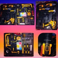 دریل پیچ گوشتی چکشی شارژی 199عددی JOBمدل128 VFX