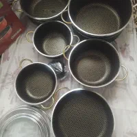 قابلمه نسوز لانه زنبوری ۱۰ پارچه|ظروف پخت‌وپز|تهران, مشیریه|دیوار