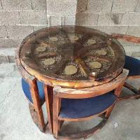 میز ناهار خوری 4نفره|میز و صندلی غذاخوری|فومن, |دیوار