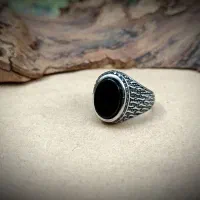 انگشتر مردانه استیل