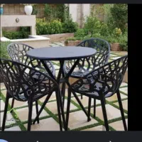 میز صندلی  حصیری