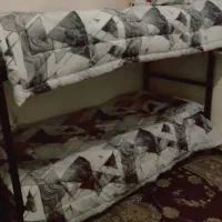 تخت دو طبقه فلزی|تخت و سرویس خواب|بیرجند, |دیوار