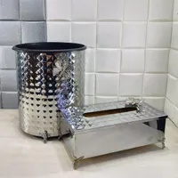 سطل دستمال استیل گل پروانه و سنجاقک|صنایع دستی و سایر لوازم تزئینی|تهران, شوش|دیوار