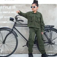 کراپ شلوار مدل کارگو از 5تا12سال