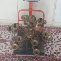 فروش/ خریدار لوستر برنجی آینه شمعدان برنجی