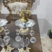 یک جفت چراغ خواب یکی از شیشه های شکسته|چراغ خواب و آباژور|پاکدشت, پاکدشت (مامازند)|دیوار